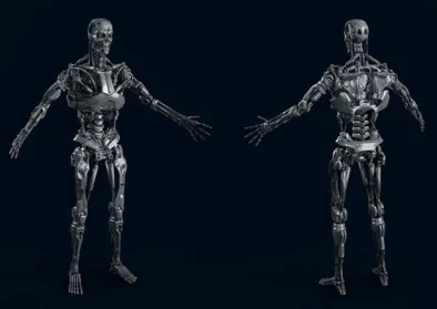 白骨终结者全身p光图：展示了这位角色的独特设计与细节，展现其在游戏或影视作品中的视觉效果和魅力