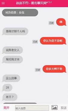 大叔不约聊匿名聊天窗口保护隐私畅所欲言安全加密